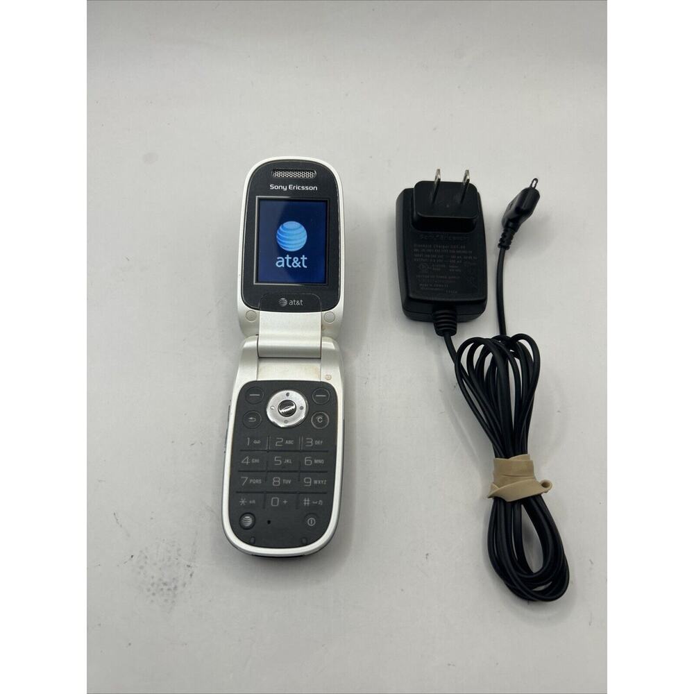 Sony Ericsson Z310a ( AT&T ) Cellular Flip Phone - (Read) Black